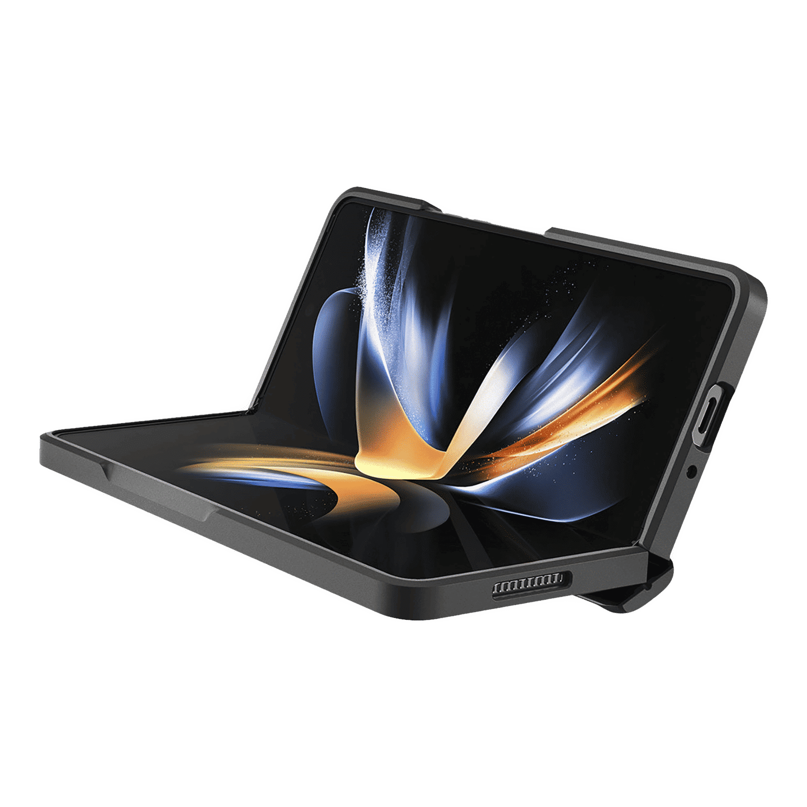 Spigen Slim Armor Pro Polycarbonate & TPU & Impact Foam Back Cover for SAMSUNG Galaxy Z Fold4 (Supports Wireless Charging, Black)_13