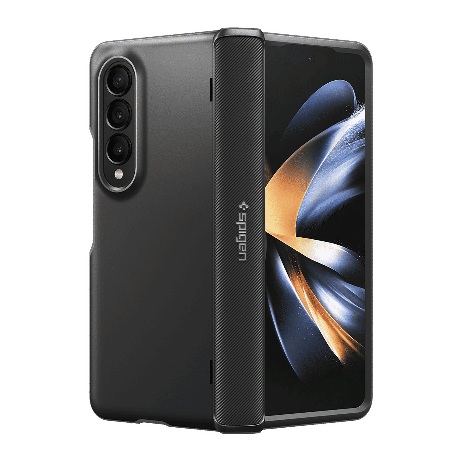 Spigen Slim Armor Pro Polycarbonate & TPU & Impact Foam Back Cover for SAMSUNG Galaxy Z Fold4 (Supports Wireless Charging, Black)_16