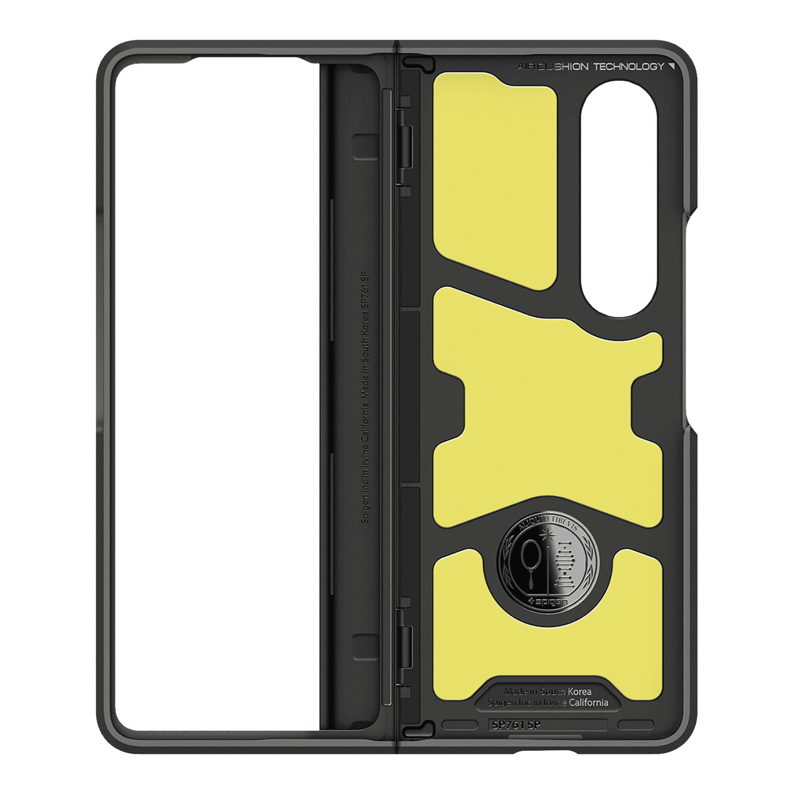 Spigen Slim Armor Pro Polycarbonate & TPU & Impact Foam Back Cover for SAMSUNG Galaxy Z Fold4 (Supports Wireless Charging, Black)_4