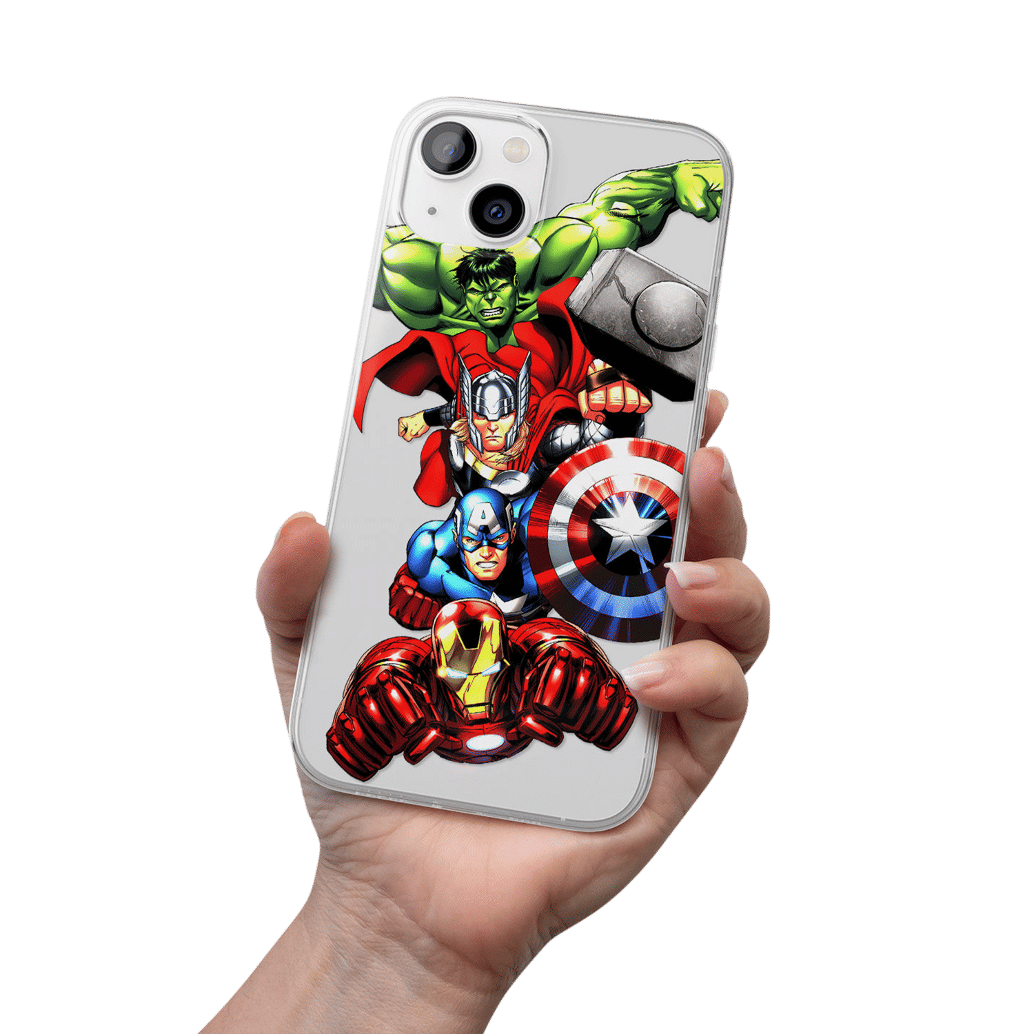 Macmerise Avengers Fury Matte Rubber Back Cover for Apple iPhone 14 Plus (Supports Wireless Charging, Multi Color)_3