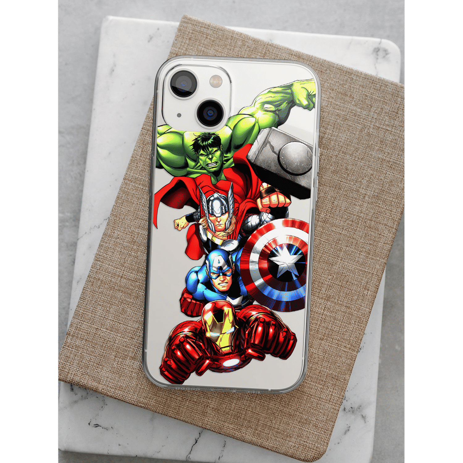 Macmerise Avengers Fury Matte Rubber Back Cover for Apple iPhone 14 Plus (Supports Wireless Charging, Multi Color)_6