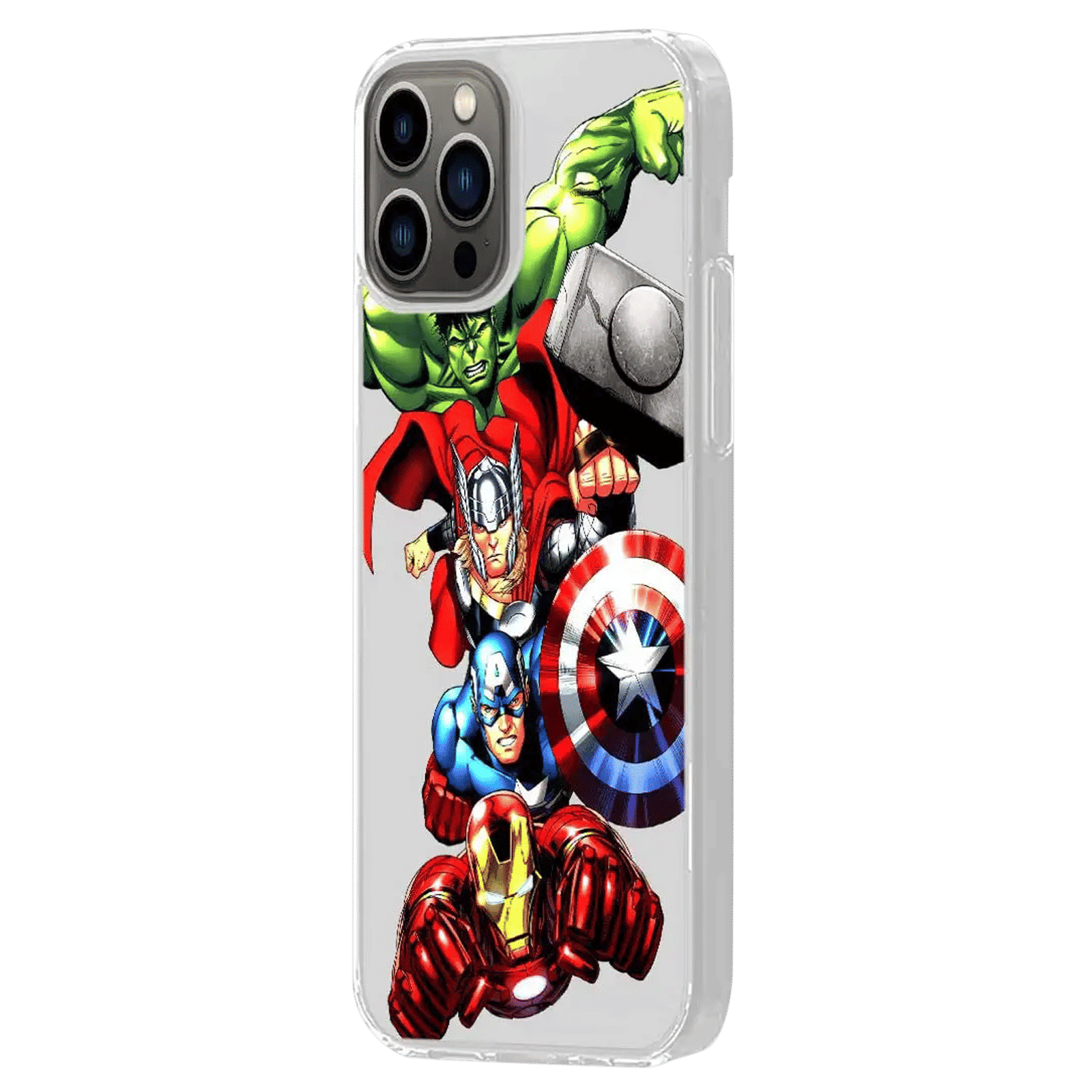 Macmerise Avengers Fury Matte Rubber Back Cover for Apple iPhone 14 Pro Max (Supports Wireless Charging, Multi Color)_3