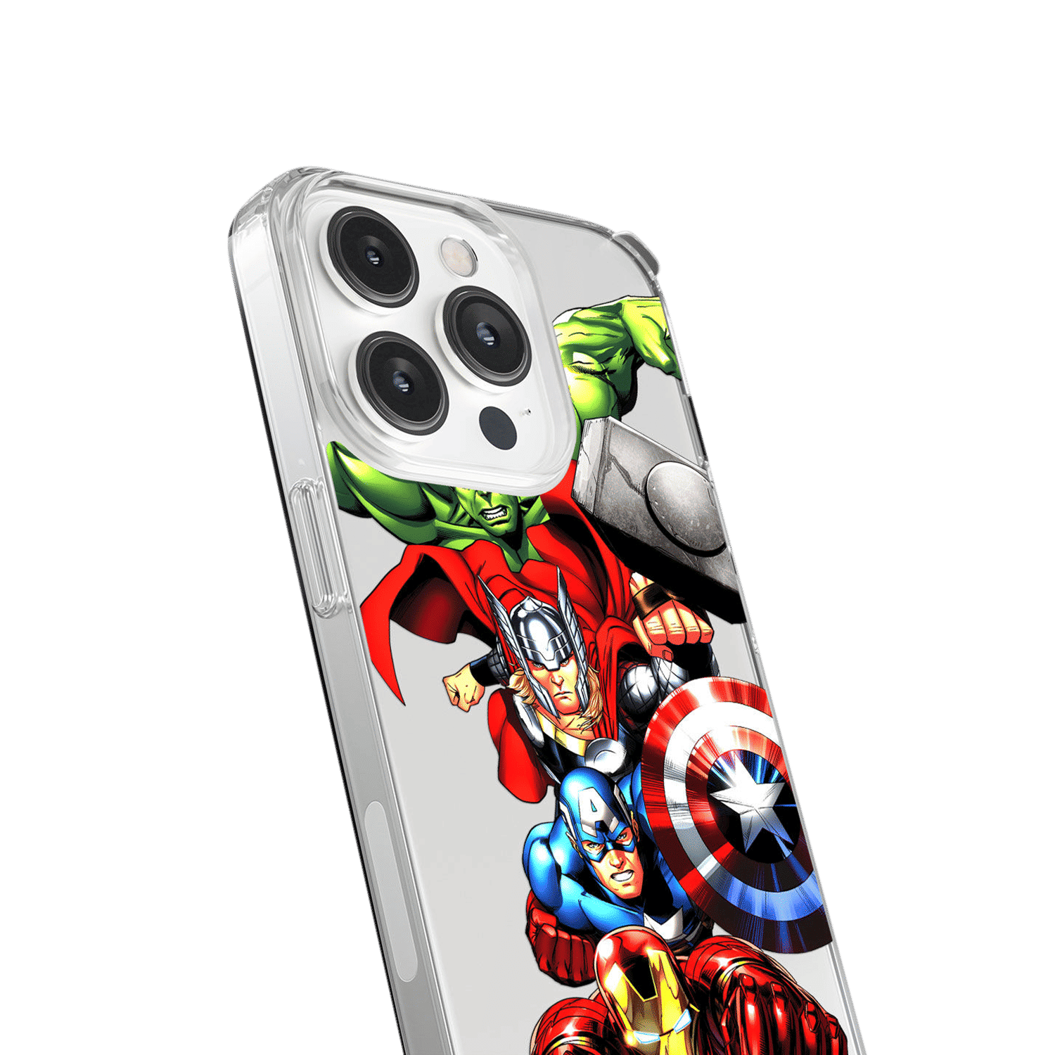 Macmerise Avengers Fury Matte Rubber Back Cover for Apple iPhone 14 Pro Max (Supports Wireless Charging, Multi Color)_7