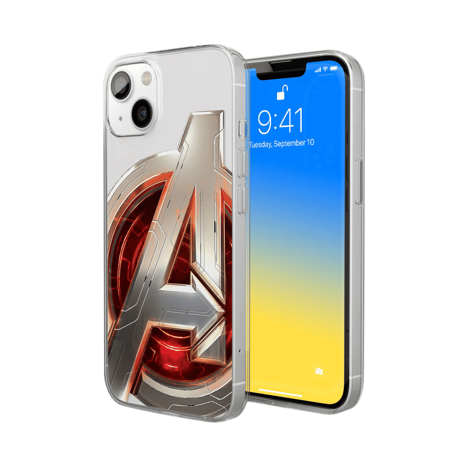 Macmerise Avengers Version 2 Back Cover for Apple iPhone 14 Plus (Supports Wireless Charging, Multi Color)_1