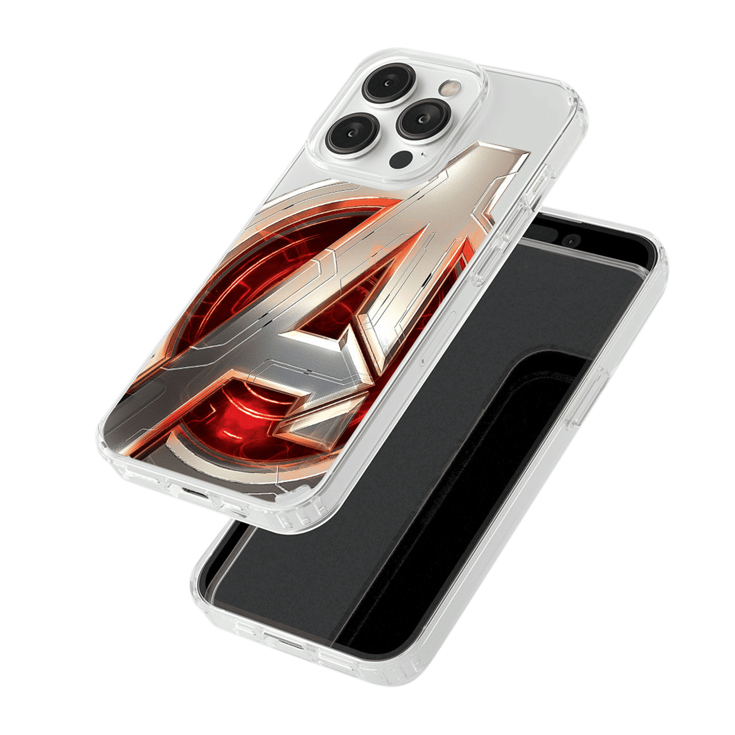 Macmerise Avengers Version 2 Liquid Silicone Back Cover for Apple iPhone 14 Pro (Supports Wireless Charging, Multi Color)_4