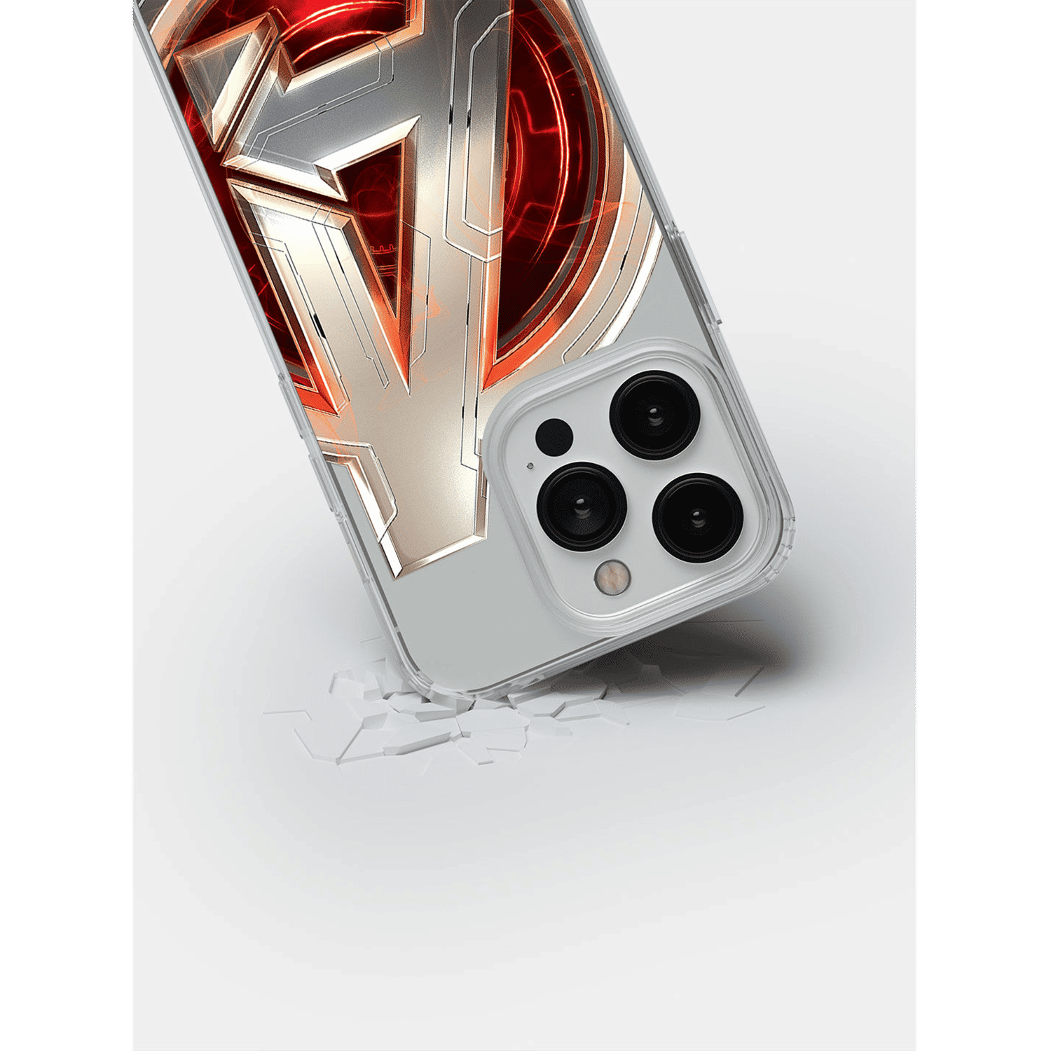 Macmerise Avengers Version 2 Liquid Silicone Back Cover for Apple iPhone 14 Pro (Supports Wireless Charging, Multi Color)_5