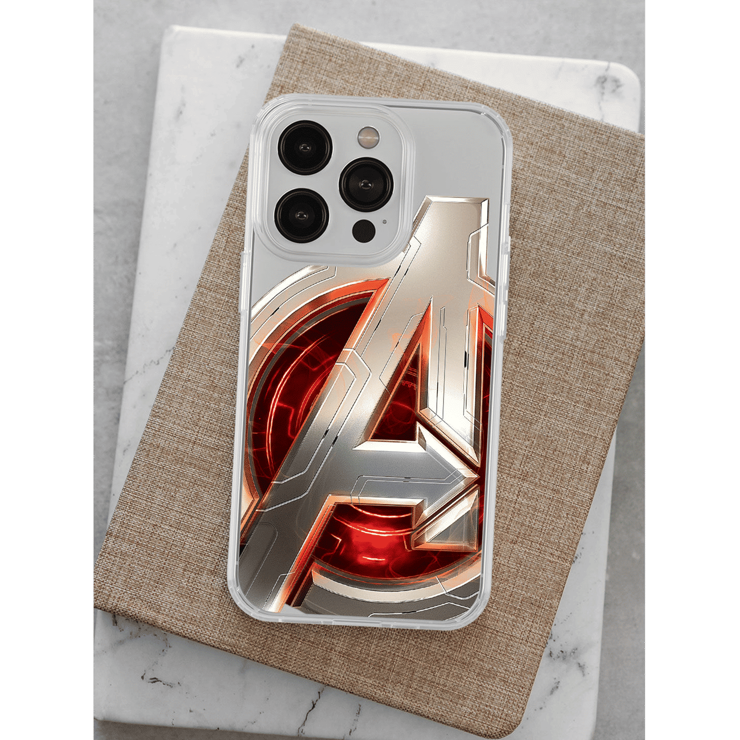 Macmerise Avengers Version 2 Liquid Silicone Back Cover for Apple iPhone 14 Pro (Supports Wireless Charging, Multi Color)_7