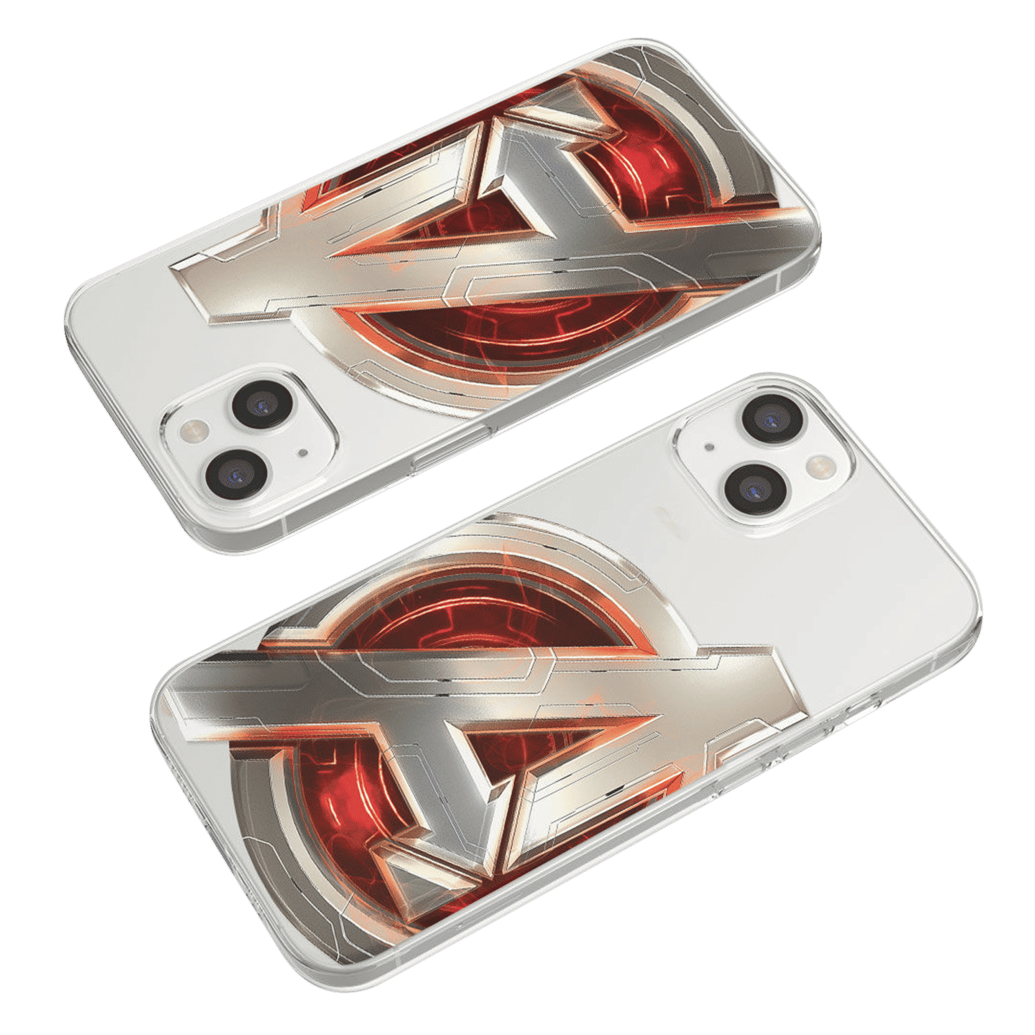 Macmerise Avengers Version 2 Liquid Silicone Back Cover for Apple iPhone 14 (Supports Wireless Charging, Multi Color)_7