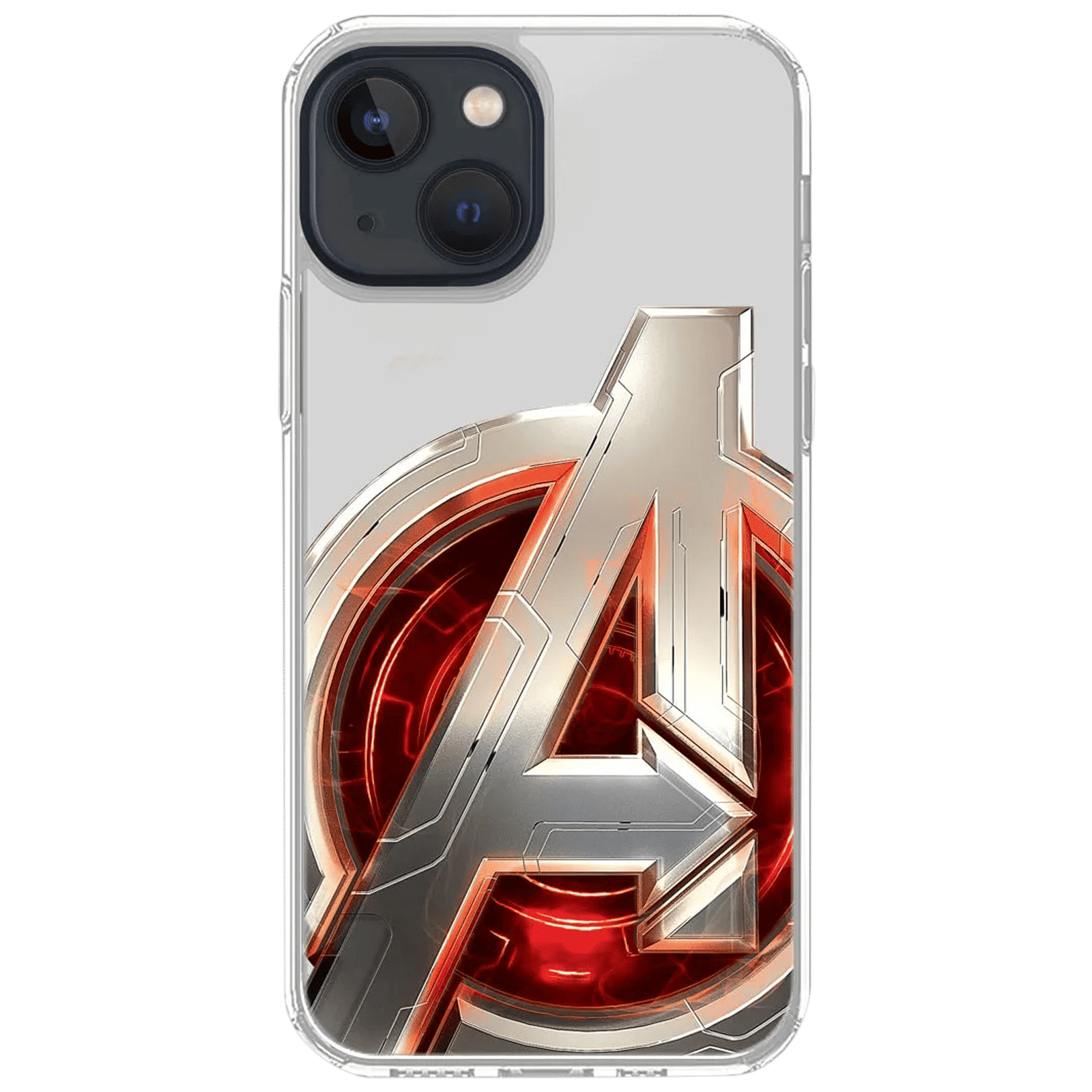 Macmerise Avengers Version 2 Liquid Silicone Back Cover for Apple iPhone 14 (Supports Wireless Charging, Multi Color)_10
