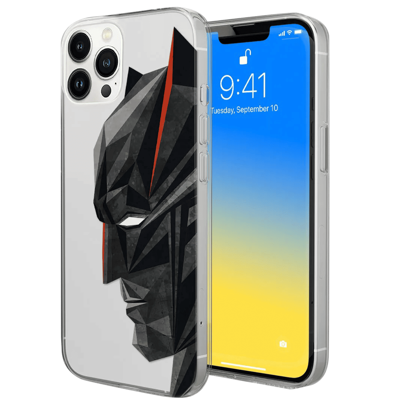 Macmerise Batman Geometric Liquid Silicone Back Cover for Apple iPhone 14 Pro Max (Supports Wireless Charging, Multi Color) Macmerise Batman Geometric Liquid Silicone Back Cover for Apple iPhone 14 Pro Max (Supports Wireless Charging, Multi Color)_1