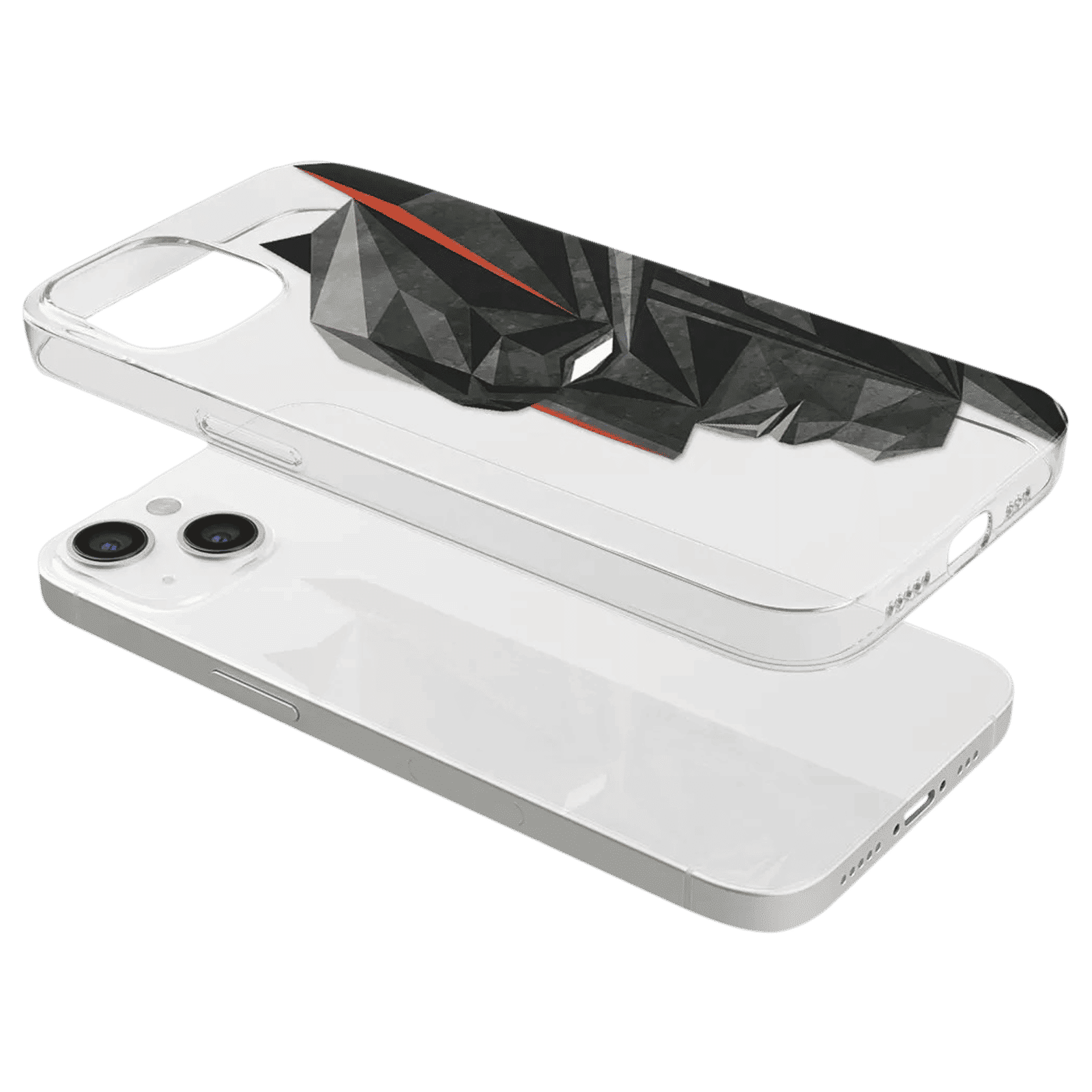 Macmerise Batman Geometric Liquid Silicone Back Cover for Apple iPhone 14 (Supports Wireless Charging, Multi Color)_8