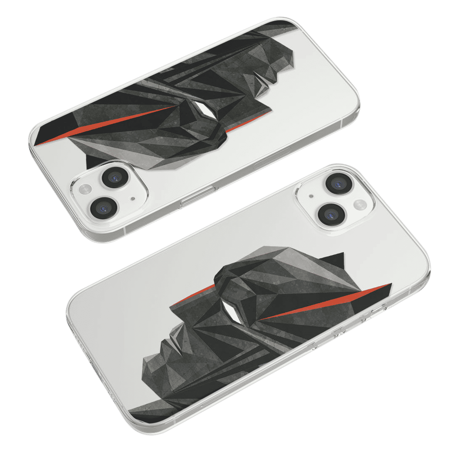 Macmerise Batman Geometric Liquid Silicone Back Cover for Apple iPhone 14 (Supports Wireless Charging, Multi Color)_6