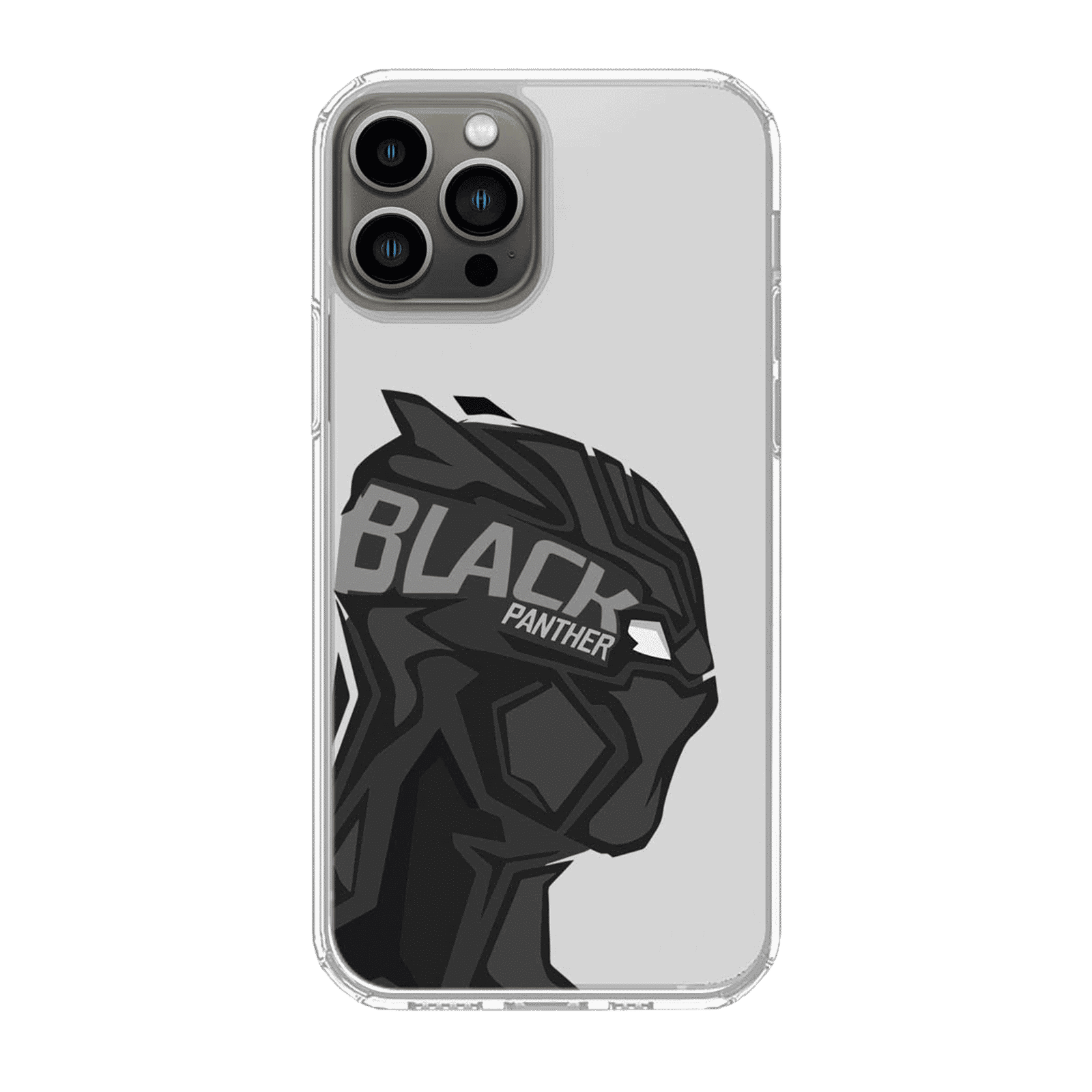 Macmerise Black Panther Art Silicone Back Cover for Apple iPhone 14 Pro (Supports Wireless Charging, Multi Color)_1