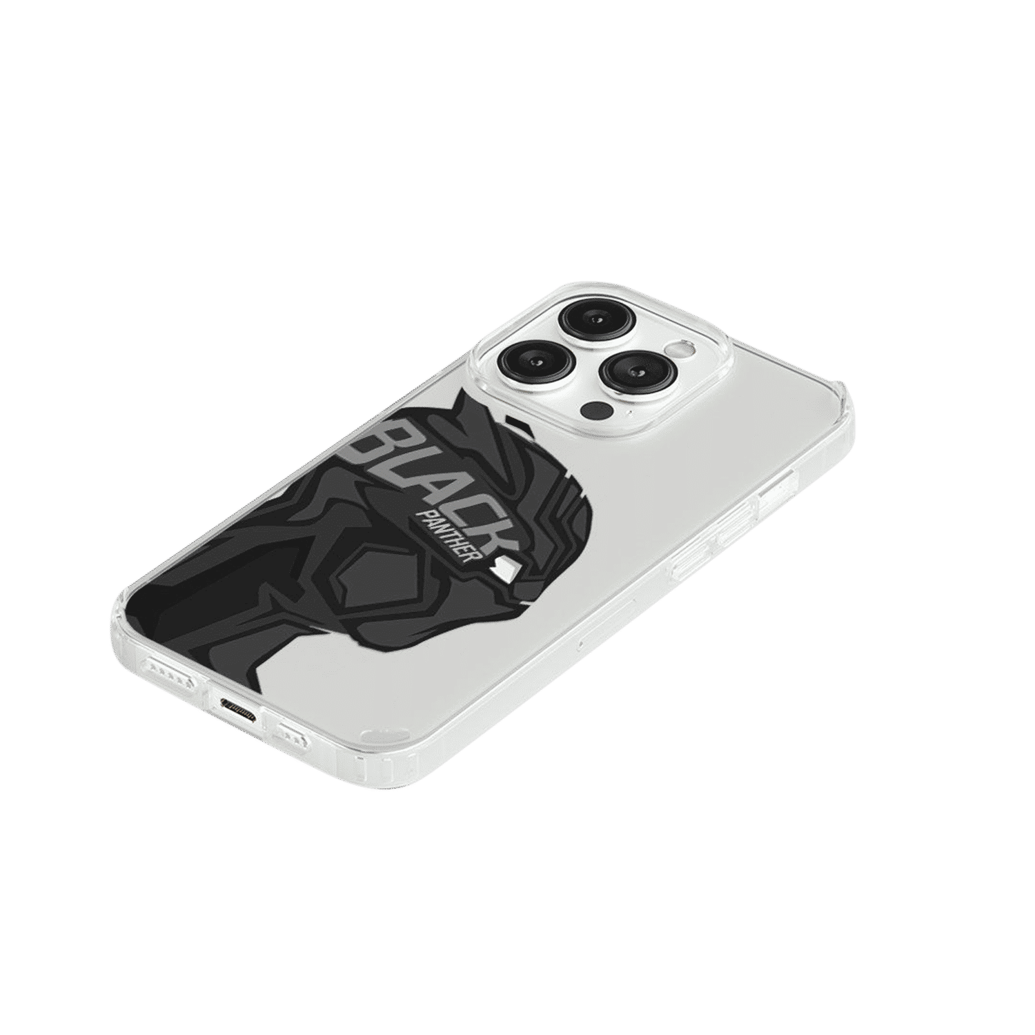 Macmerise Black Panther Art Silicone Back Cover for Apple iPhone 14 Pro (Supports Wireless Charging, Multi Color)_7