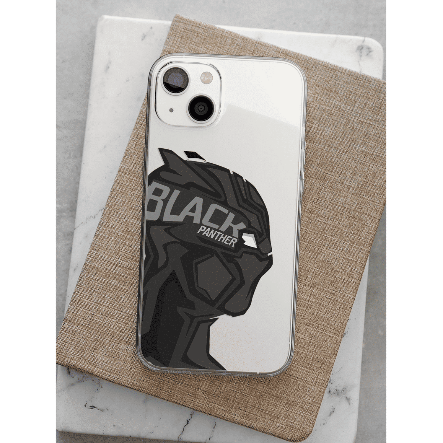 Macmerise Black Panther Art Silicone Back Cover for Apple iPhone 14 (Supports Wireless Charging, Multi Color)_7