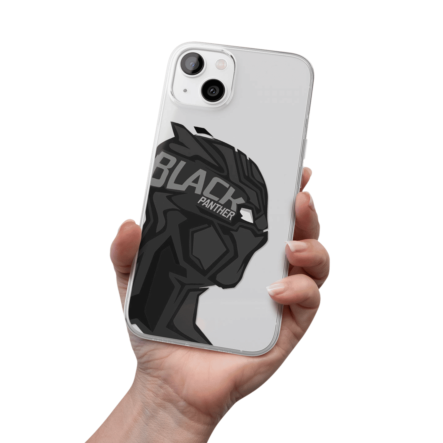 Macmerise Black Panther Art Silicone Back Cover for Apple iPhone 14 (Supports Wireless Charging, Multi Color)_5