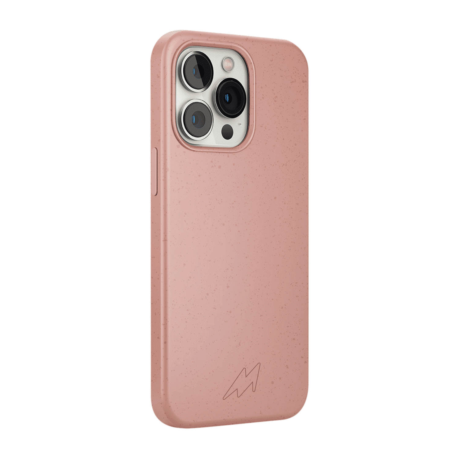 Macmerise Eco-ver Soft Bamboo & Starch Based Material Back Cover for Apple iPhone 14 Pro Max (Supports Wireless Charging, Blush Pink)_3