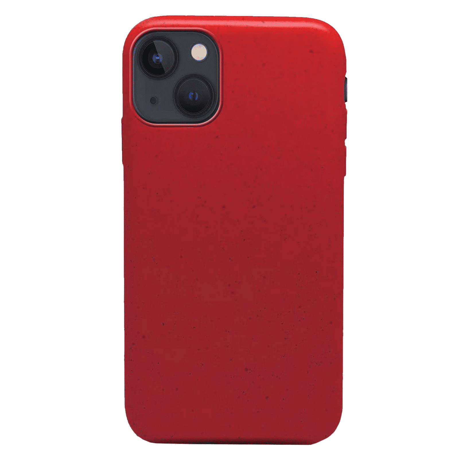 Macmerise Eco-ver Soft Bamboo & Starch Based Material Back Cover for Apple iPhone 14 (Supports Wireless Charging, Crimson Red)_1