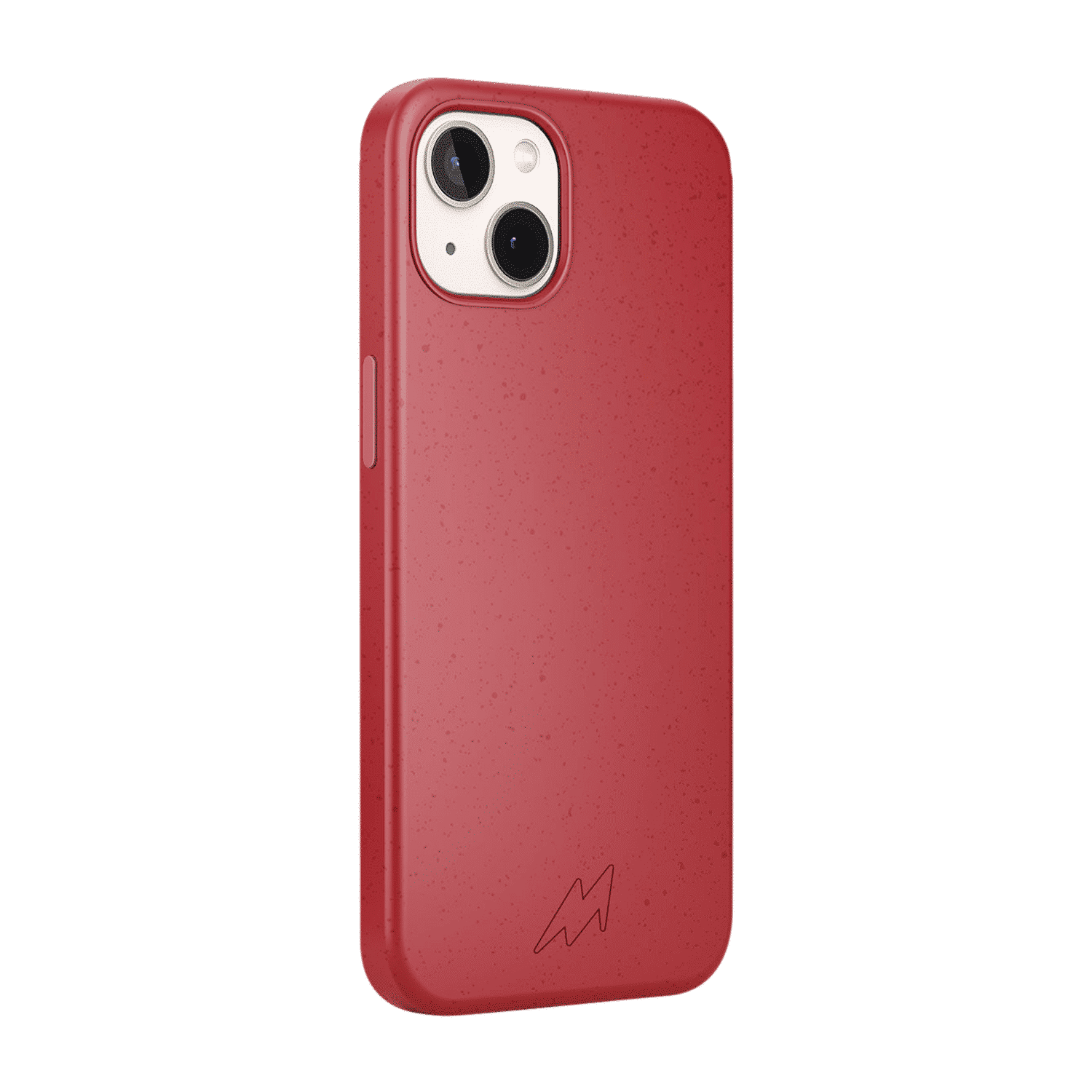 Macmerise Eco-ver Soft Bamboo & Starch Based Material Back Cover for Apple iPhone 14 (Supports Wireless Charging, Crimson Red)_3