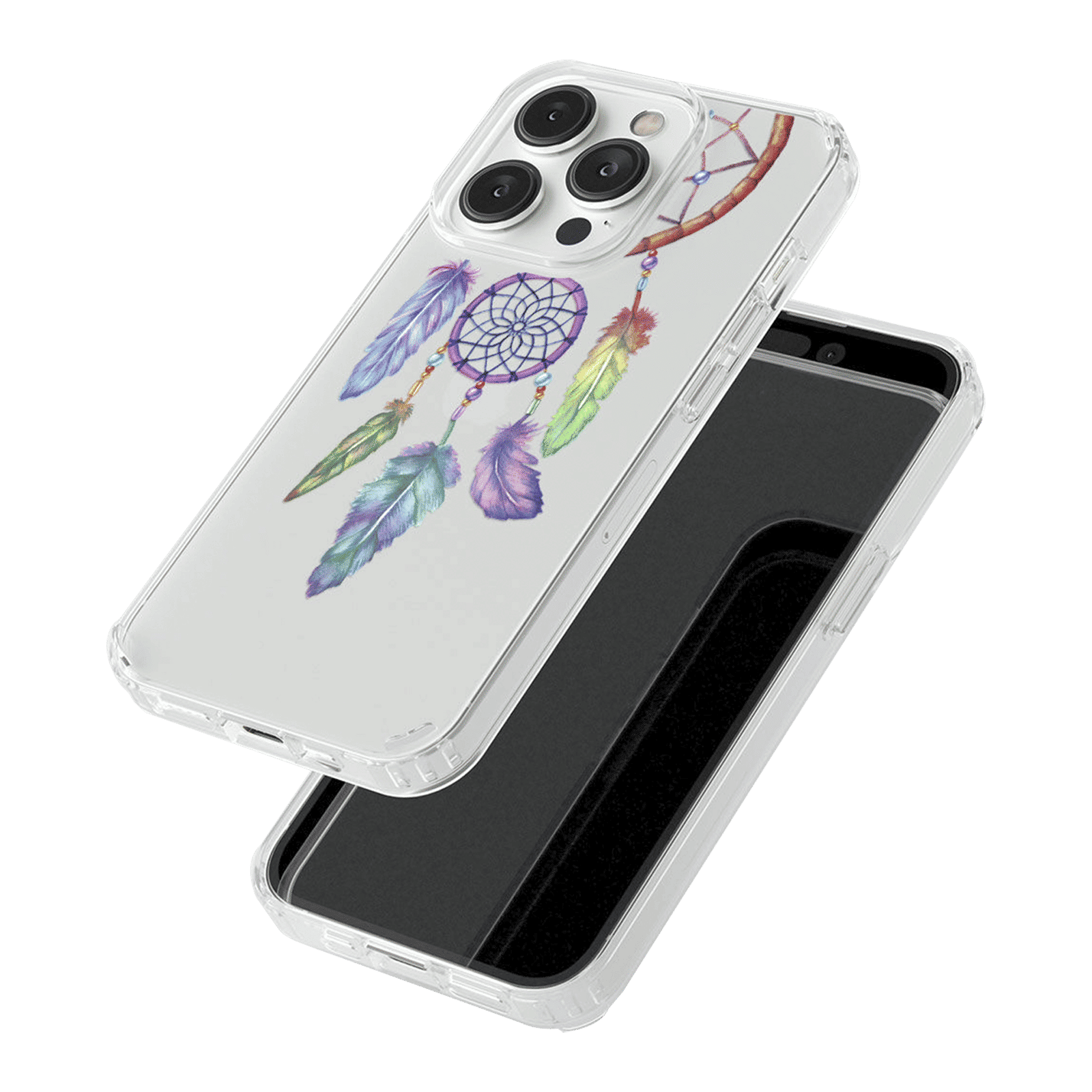 Macmerise Dream Catcher Feathers Liquid Silicone Back Cover for Apple iPhone 14 Pro Max (Supports Wireless Charging, Multi Color) Macmerise Dream Catcher Feathers Liquid Silicone Back Cover for Apple iPhone 14 Pro Max (Supports Wireless Charging, Multi Color)_9