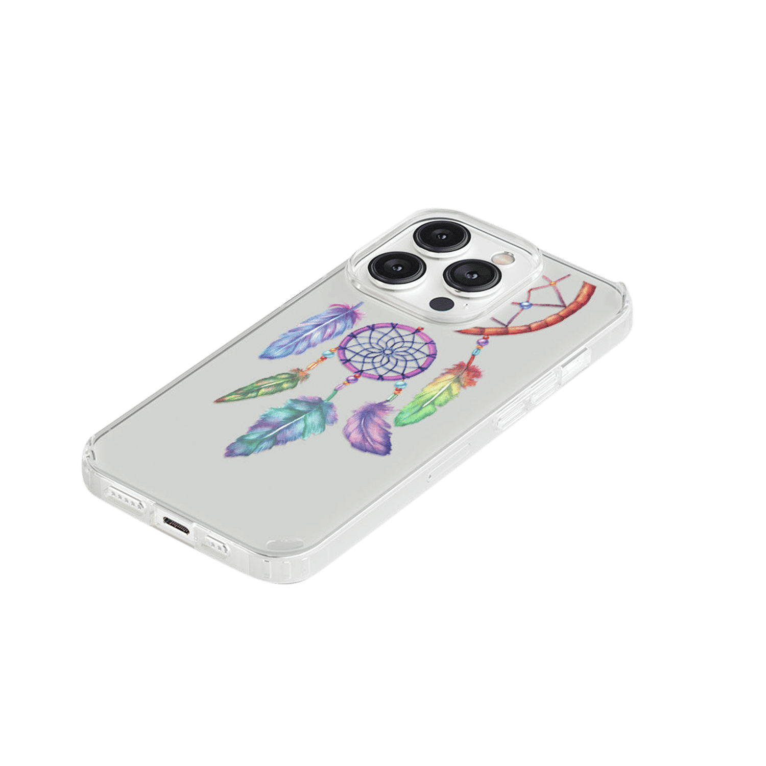 Macmerise Dream Catcher Feathers Liquid Silicone Back Cover for Apple iPhone 14 Pro Max (Supports Wireless Charging, Multi Color) Macmerise Dream Catcher Feathers Liquid Silicone Back Cover for Apple iPhone 14 Pro Max (Supports Wireless Charging, Multi Color)_4