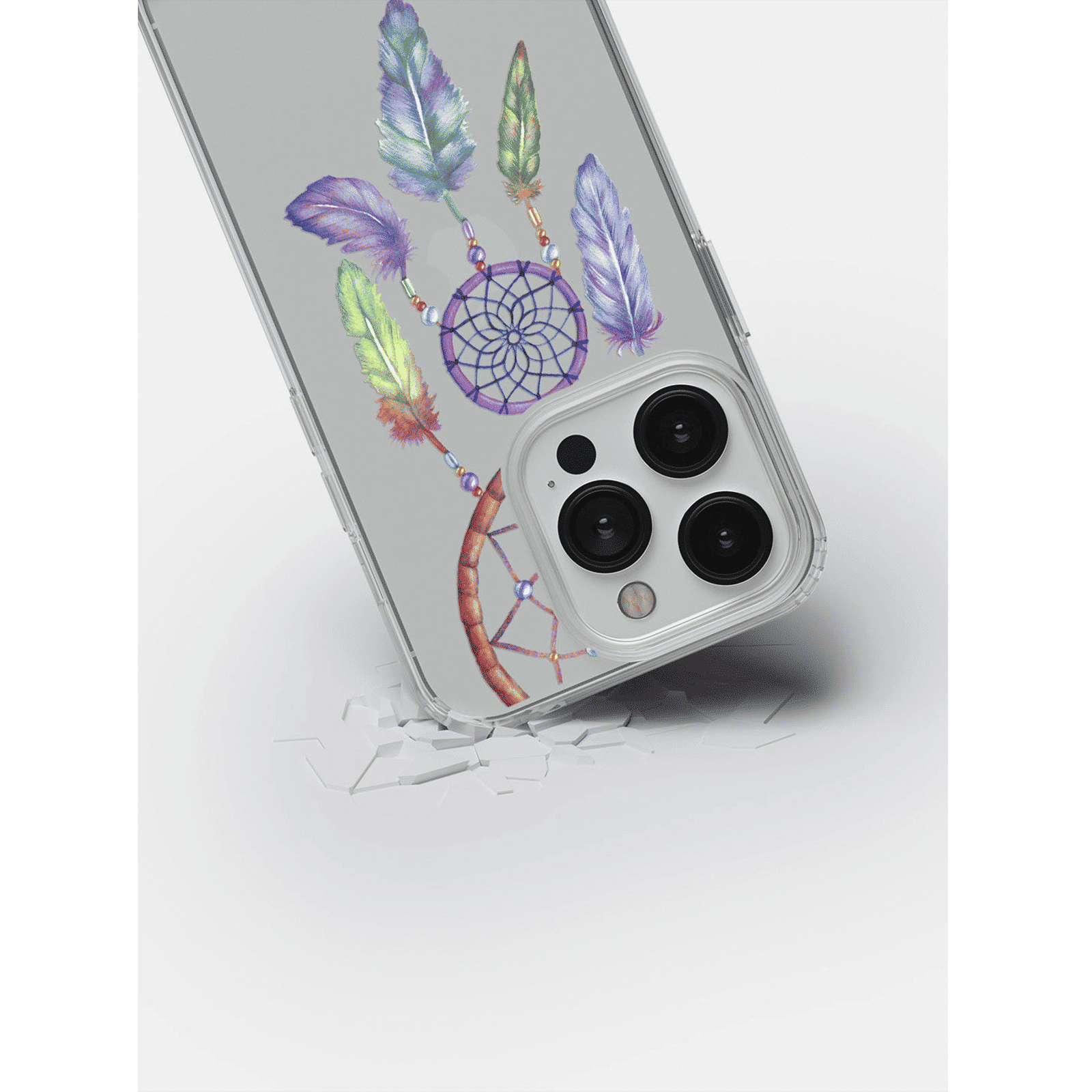 Macmerise Dream Catcher Feathers Liquid Silicone Back Cover for Apple iPhone 14 Pro Max (Supports Wireless Charging, Multi Color) Macmerise Dream Catcher Feathers Liquid Silicone Back Cover for Apple iPhone 14 Pro Max (Supports Wireless Charging, Multi Color)_5