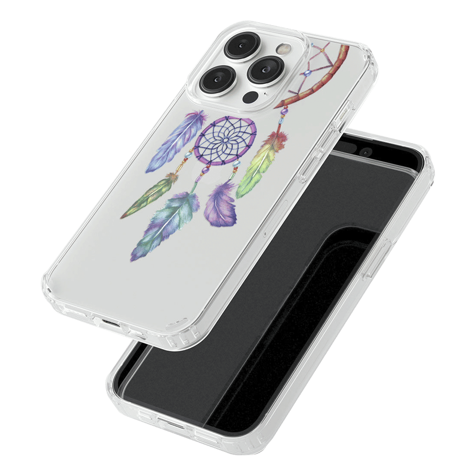 Macmerise Dream Catcher Feathers Liquid Silicone Back Cover for Apple iPhone 14 Pro (Supports Wireless Charging, Multi Color) Macmerise Dream Catcher Feathers Liquid Silicone Back Cover for Apple iPhone 14 Pro (Supports Wireless Charging, Multi Color)_8