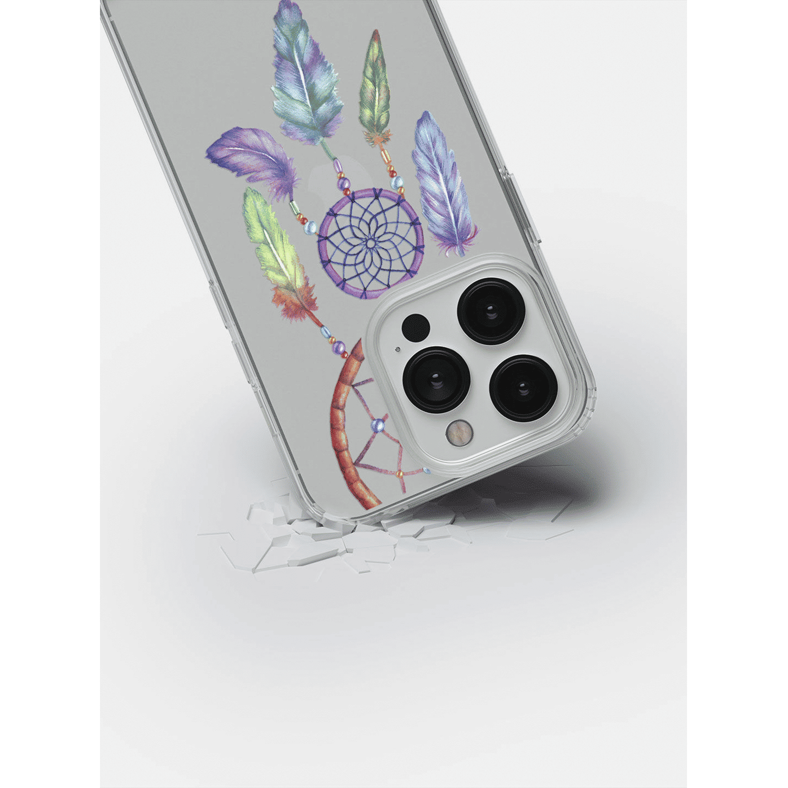 Macmerise Dream Catcher Feathers Liquid Silicone Back Cover for Apple iPhone 14 Pro (Supports Wireless Charging, Multi Color) Macmerise Dream Catcher Feathers Liquid Silicone Back Cover for Apple iPhone 14 Pro (Supports Wireless Charging, Multi Color)_9