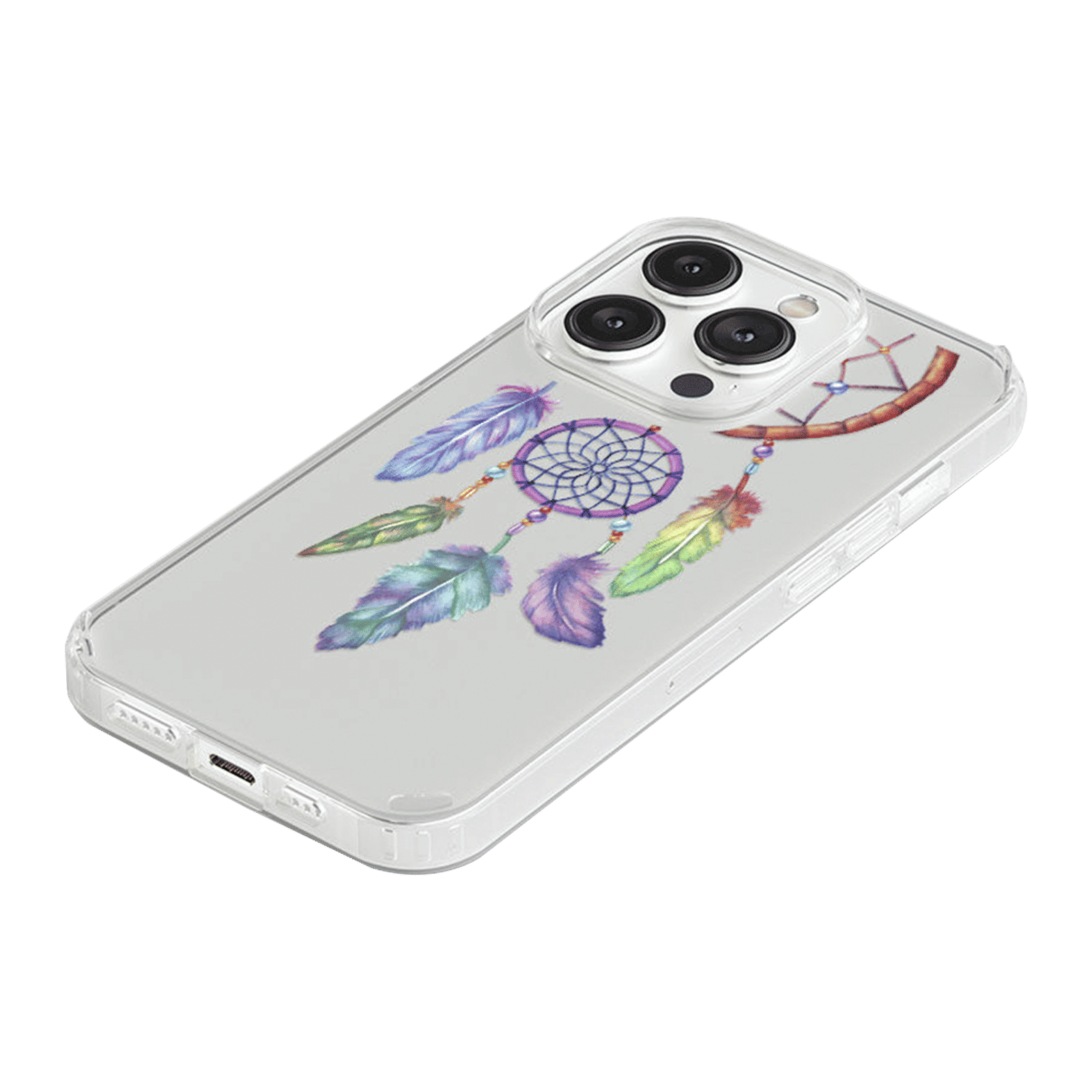 Macmerise Dream Catcher Feathers Liquid Silicone Back Cover for Apple iPhone 14 Pro (Supports Wireless Charging, Multi Color) Macmerise Dream Catcher Feathers Liquid Silicone Back Cover for Apple iPhone 14 Pro (Supports Wireless Charging, Multi Color)_6