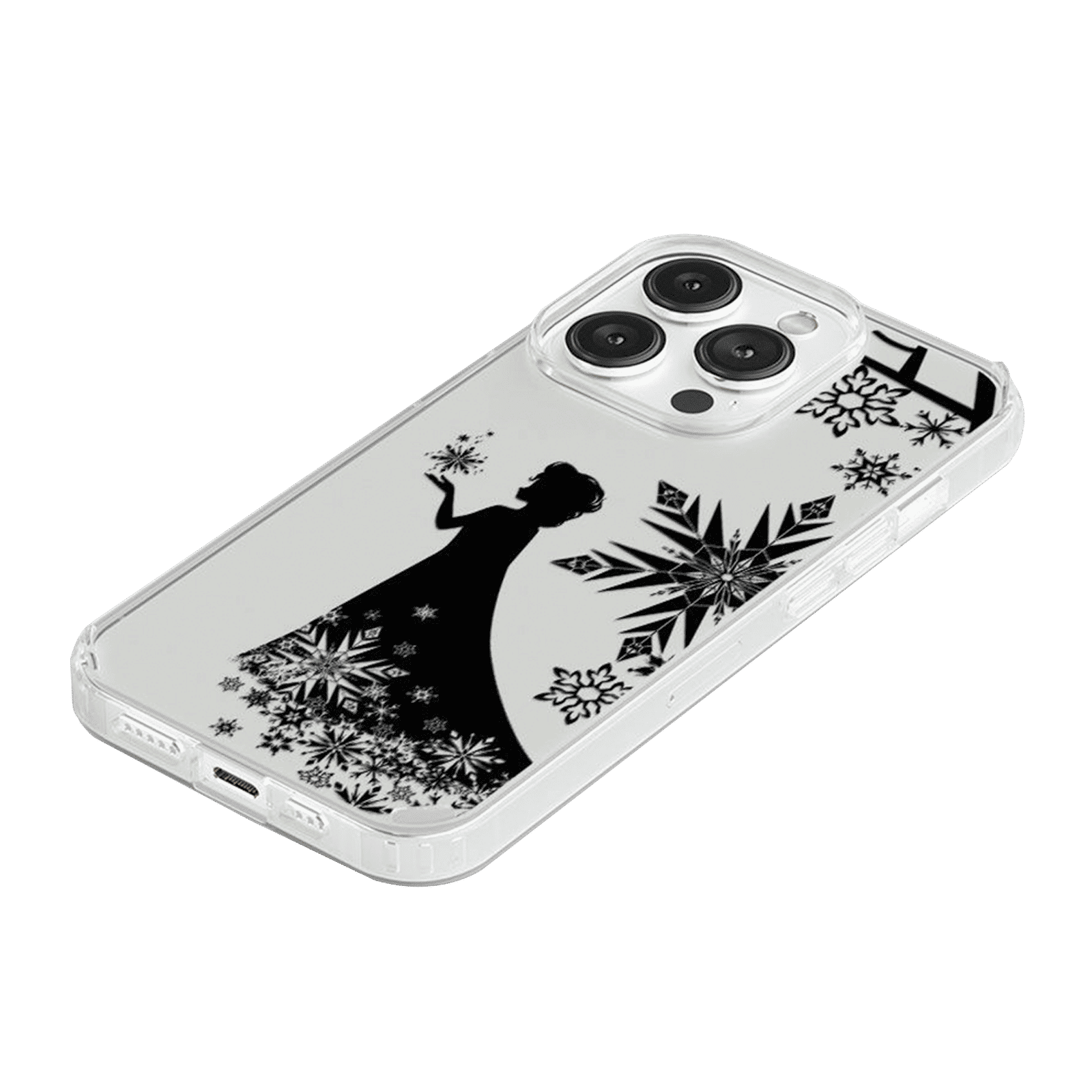 Macmerise Elsa Silhouette Silicone Back Cover for Apple iPhone 14 Pro Max (Supports Wireless Charging, Multi Color)_8