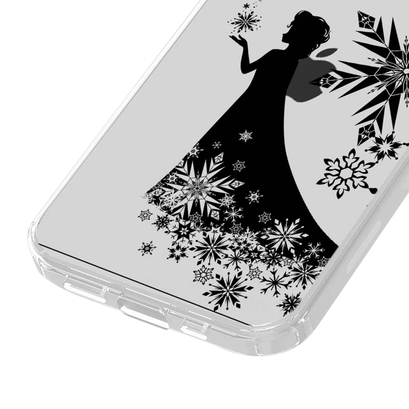 Macmerise Elsa Silhouette Silicone Back Cover for Apple iPhone 14 Pro (Supports Wireless Charging, Multi Color)_10
