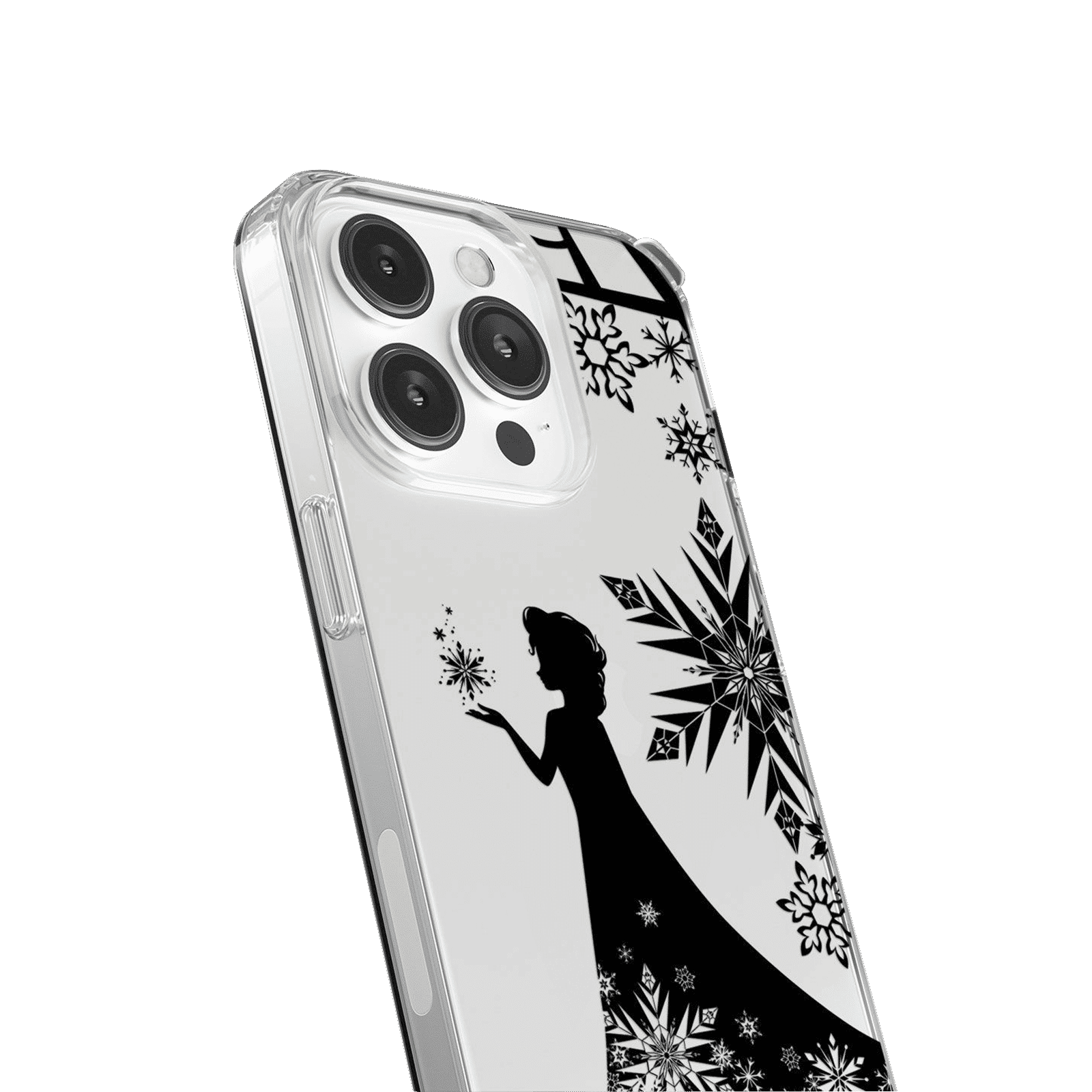 Macmerise Elsa Silhouette Silicone Back Cover for Apple iPhone 14 Pro (Supports Wireless Charging, Multi Color)_5