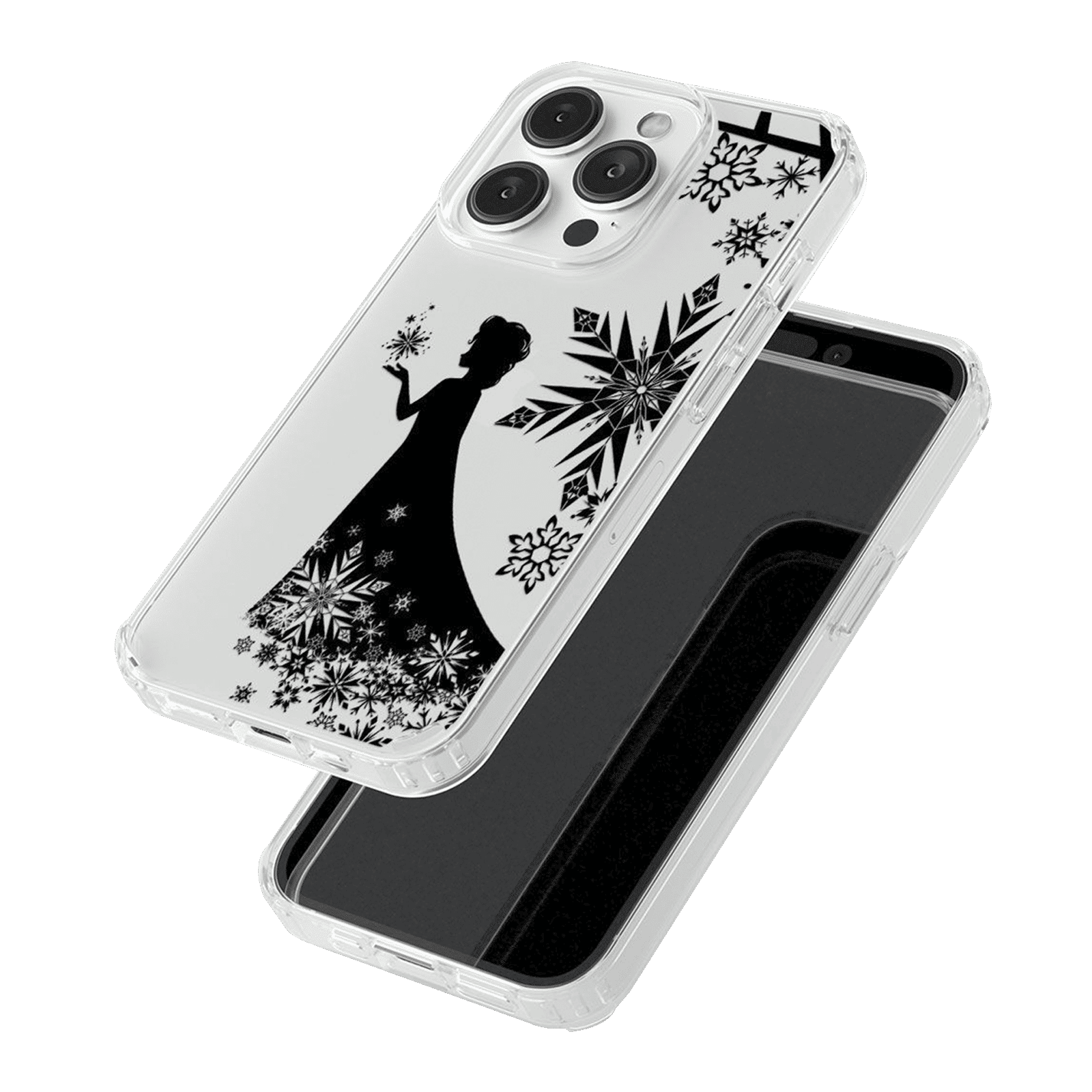 Macmerise Elsa Silhouette Silicone Back Cover for Apple iPhone 14 Pro (Supports Wireless Charging, Multi Color)_6