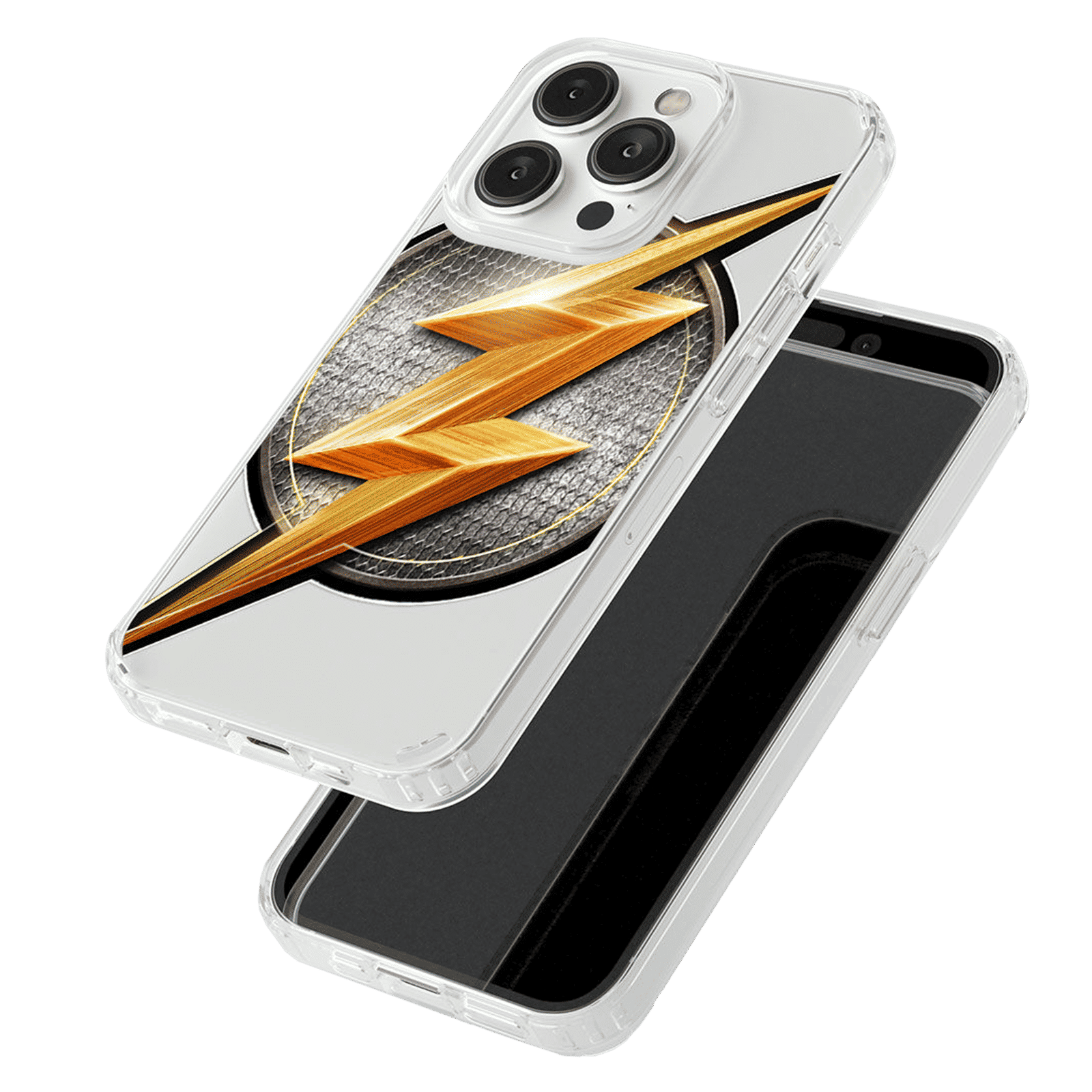 Macmerise Flash Storm Silicone Back Cover for Apple iPhone 14 Pro (Supports Wireless Charging, Multi Color)_5