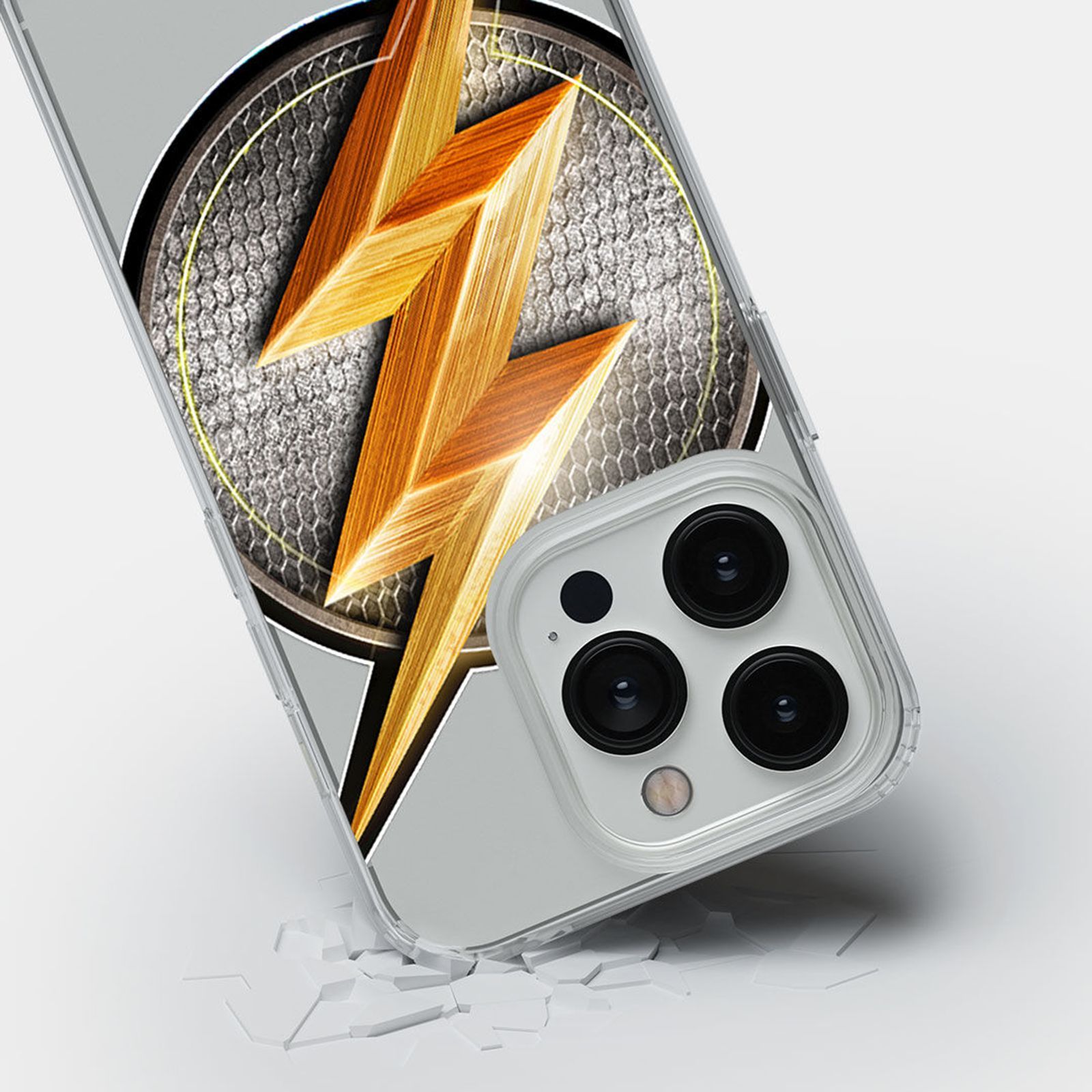 Macmerise Flash Storm Silicone Back Cover for Apple iPhone 14 Pro (Supports Wireless Charging, Multi Color)_6