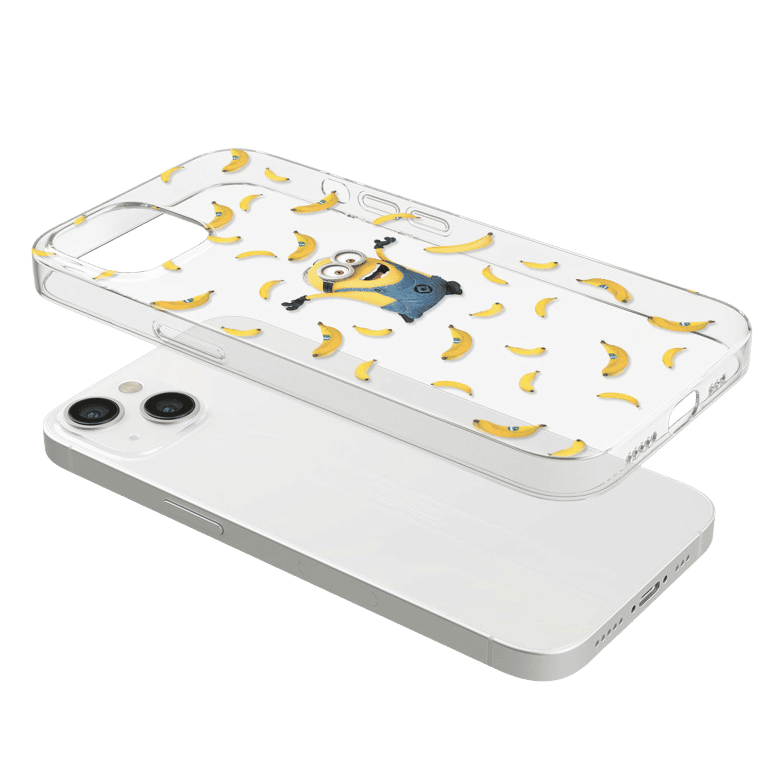 Macmerise Go Bananas Silicone Back Cover for Apple iPhone 14 Plus (Supports Wireless Charging, Multi Color)_7