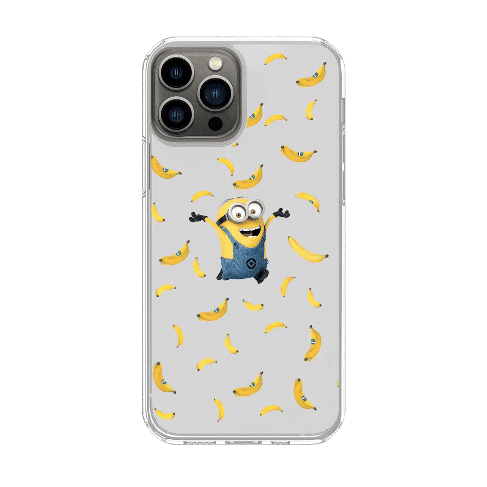 Macmerise Go Bananas Silicone Back Cover for Apple iPhone 14 Pro Max (Supports Wireless Charging, Multi Color)_1
