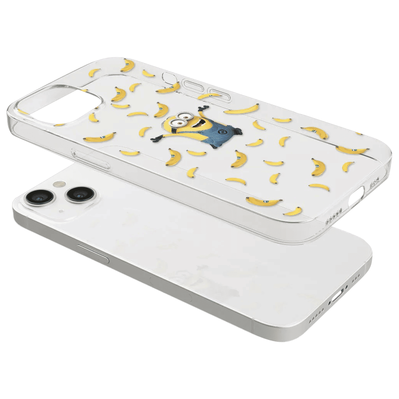 Macmerise Go Bananas Silicone Back Cover for Apple iPhone 14 (Supports Wireless Charging, Multi Color)_8