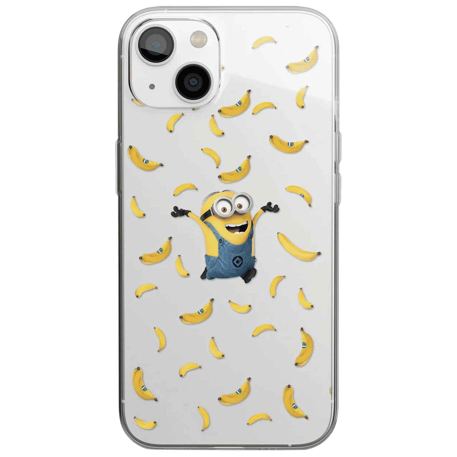 Macmerise Go Bananas Silicone Back Cover for Apple iPhone 14 (Supports Wireless Charging, Multi Color)_3