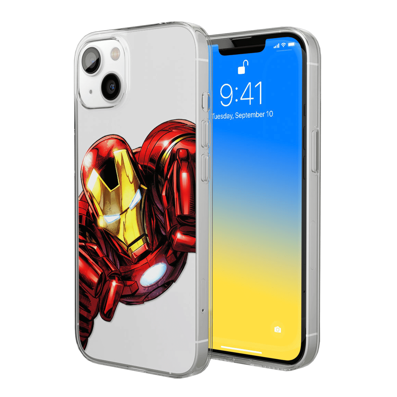 Macmerise Ironvenger Silicone Back Cover for Apple iPhone 14 Plus (Supports Wireless Charging, Multi Color)_1