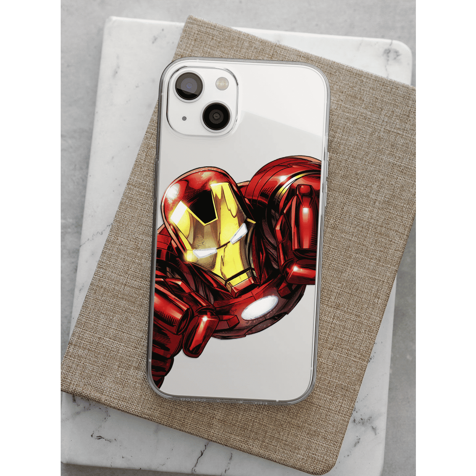 Macmerise Ironvenger Silicone Back Cover for Apple iPhone 14 (Supports Wireless Charging, Multi Color)_7