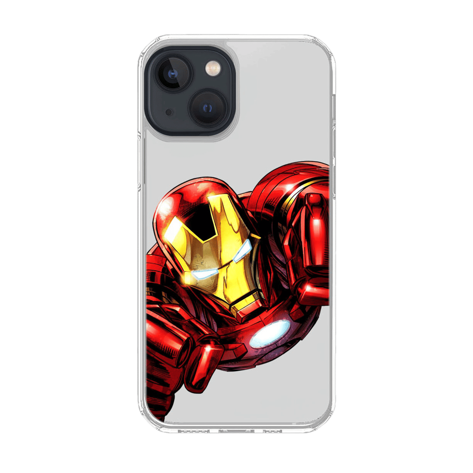 Macmerise Ironvenger Silicone Back Cover for Apple iPhone 14 (Supports Wireless Charging, Multi Color)_8