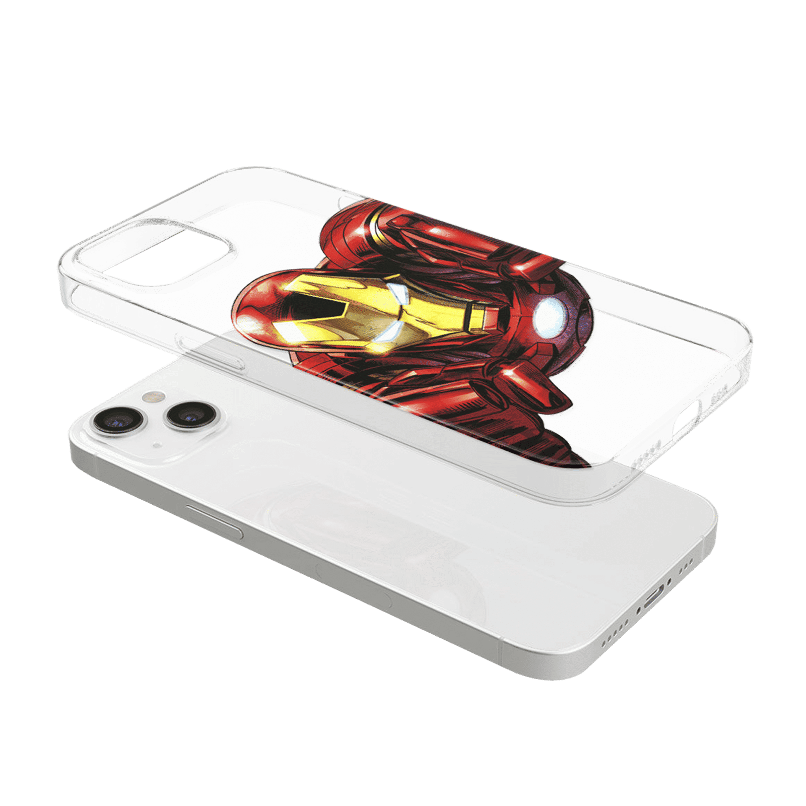 Macmerise Ironvenger Silicone Back Cover for Apple iPhone 14 (Supports Wireless Charging, Multi Color)_4