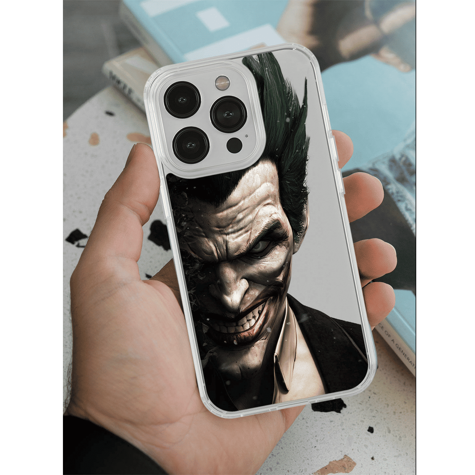 Macmerise Joker Withers Silicone Back Cover for Apple iPhone 14 Pro (Supports Wireless Charging, Multi Color)_4