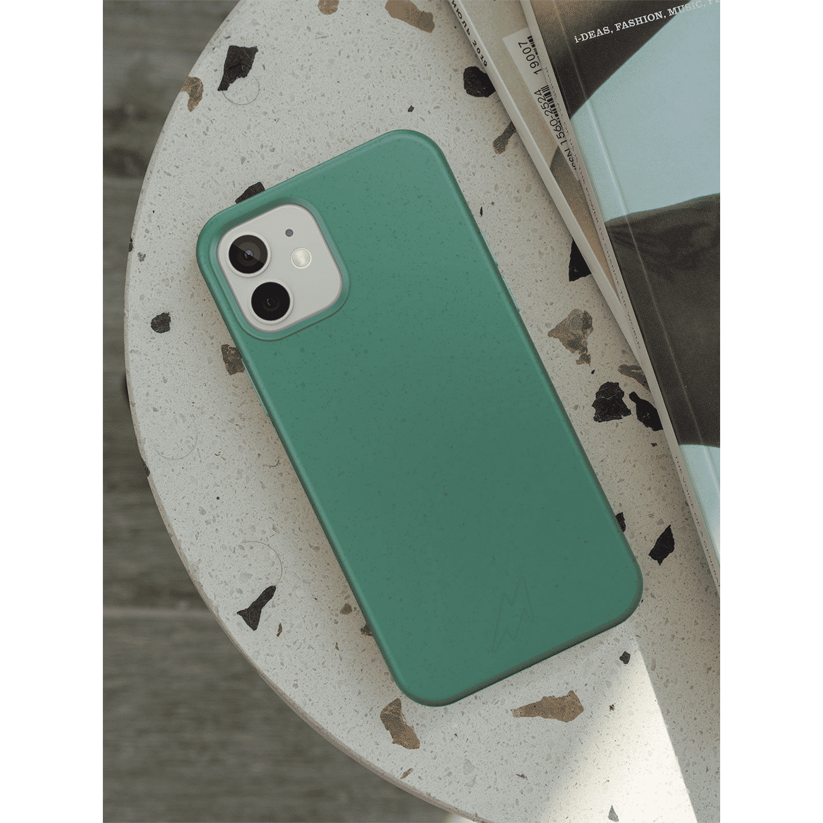 Macmerise Eco-ver Soft Bamboo & Starch Based Material Back Cover for Apple iPhone 14 Pro (Supports Wireless Charging, Mint Green)_4