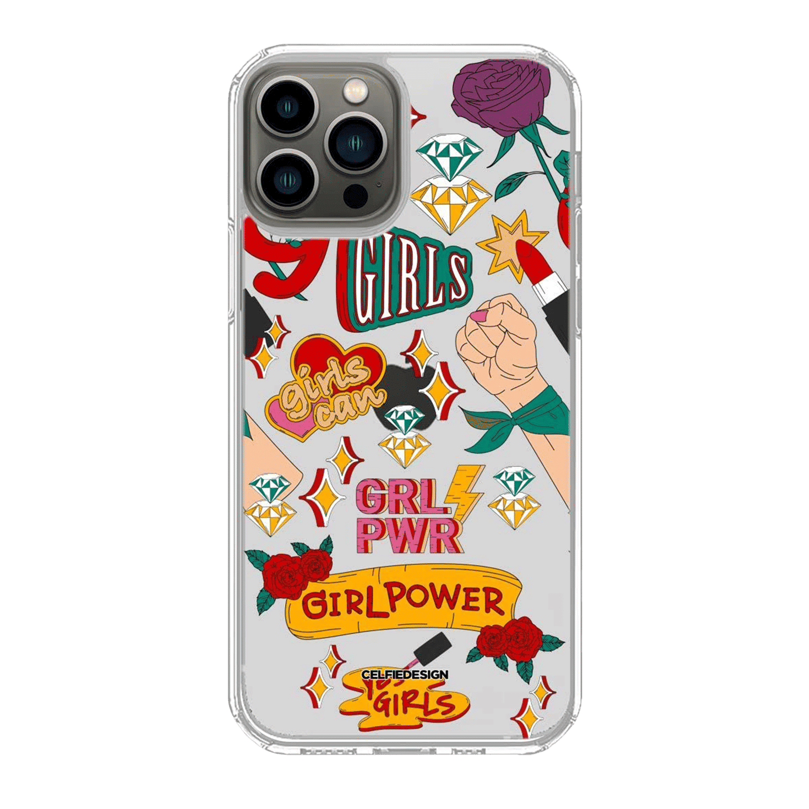 Macmerise SK Girl Power Silicone Back Cover for Apple iPhone 14 Pro (Supports Wireless Charging, Multi Color) Macmerise SK Girl Power Silicone Back Cover for Apple iPhone 14 Pro (Supports Wireless Charging, Multi Color)_1