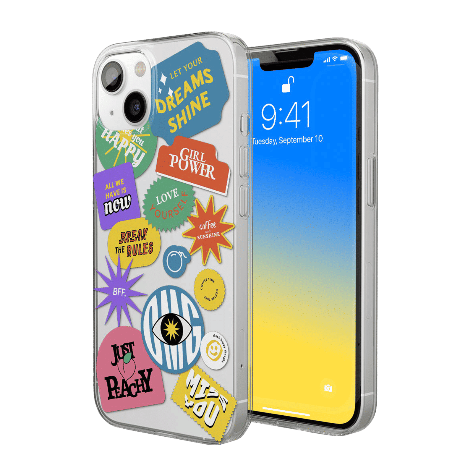 Macmerise SK Girl Power Silicone Back Cover for Apple iPhone 14 Plus (Supports Wireless Charging, Multi Color)_1