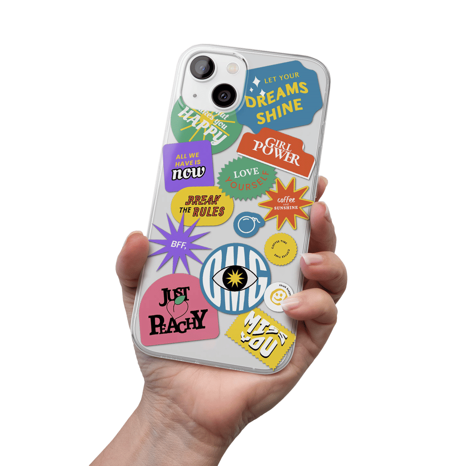 Macmerise SK Girl Power Silicone Back Cover for Apple iPhone 14 Plus (Supports Wireless Charging, Multi Color)_4