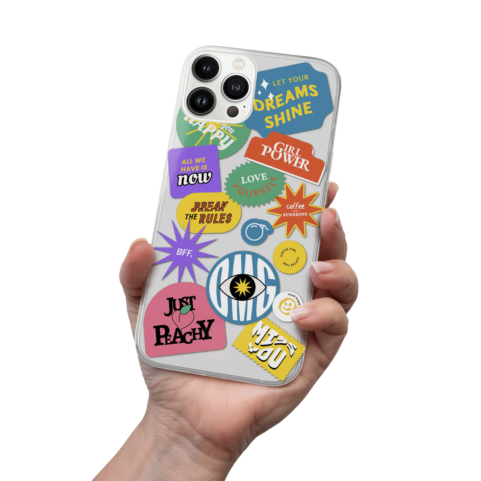 Macmerise SK Sassy Girl Silicone Back Cover for Apple iPhone 14 Pro (Supports Wireless Charging, Multi Color)_8