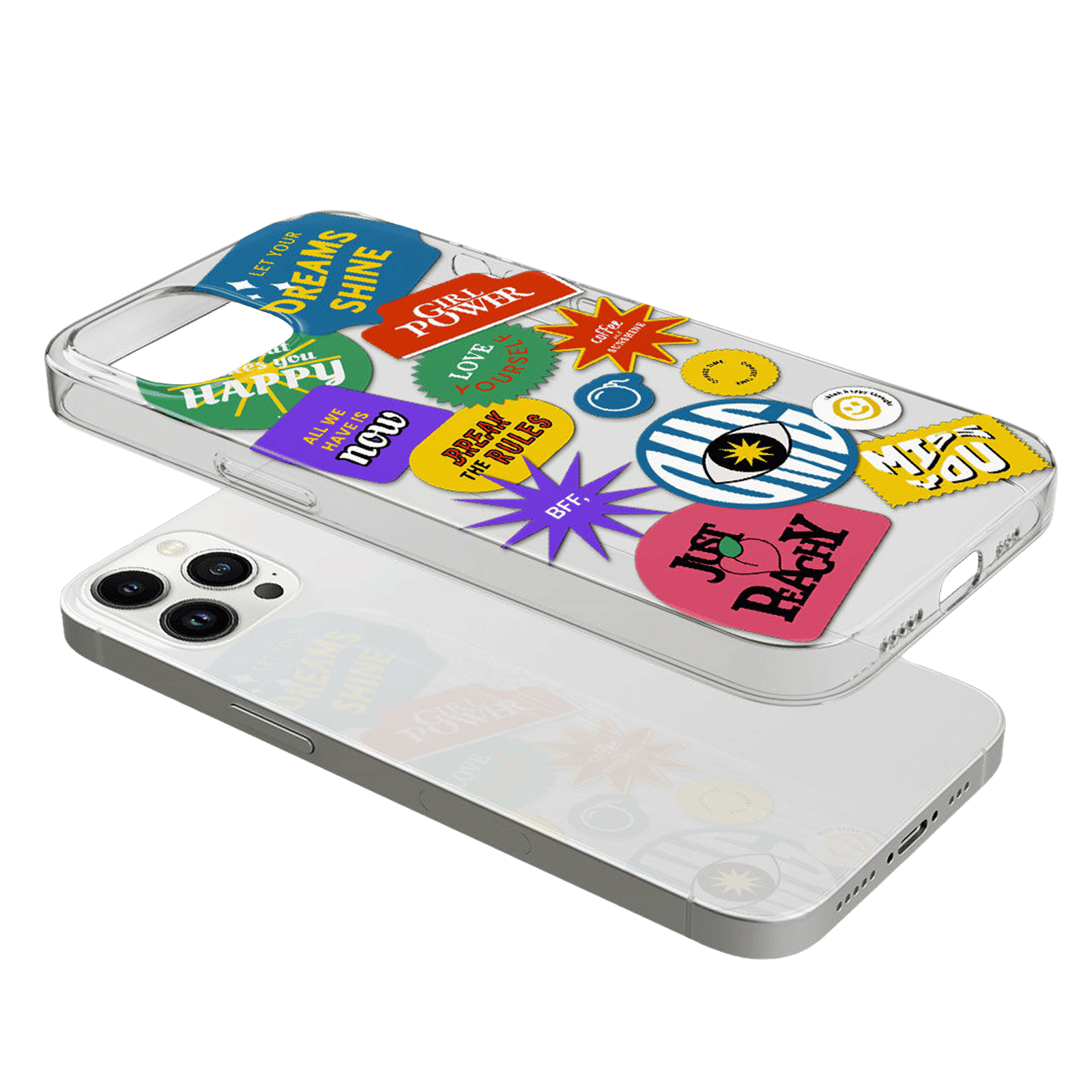 Macmerise SK Sassy Girl Silicone Back Cover for Apple iPhone 14 Pro (Supports Wireless Charging, Multi Color)_12